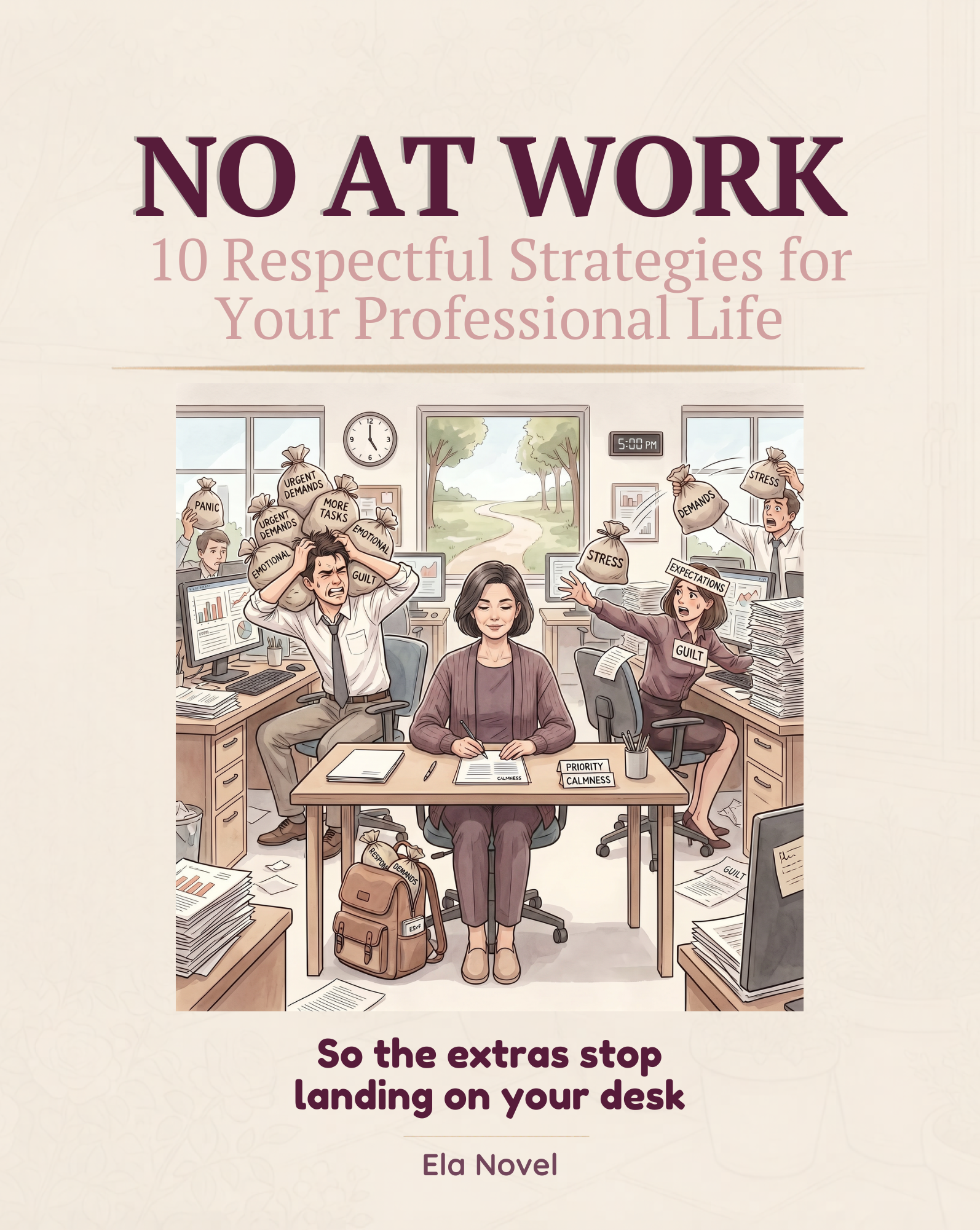 No at Work bonus guide cover — 10 Respectful Strategies for Your Professional Life